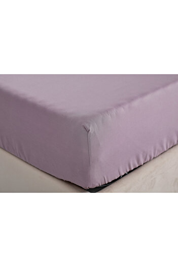 Doqu Home Lilac Single King Size Bed Sheet - Colorful Fitted