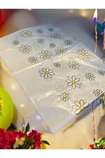 Happyland Daisy Patterned Plastic Tablecloth - 180*130