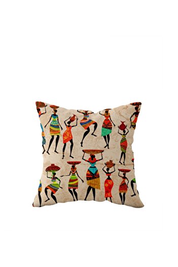 on the clouds Black African Patterned Single Side Hidden Zipper Pillow Case Throw Pillow Sofa Pillow Case
