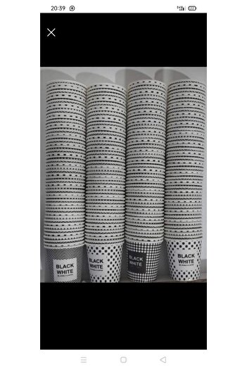VİZYON Karton Bardak 6.5 Oz 2000 Adet