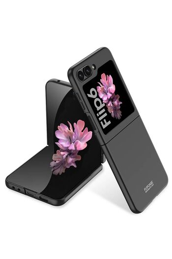 m.tk moveteck Case for Samsung Galaxy Z Flip 6 Ultra Thin Colorful Hard Hunk Cover Matte Anti-Fingerprint Foldable