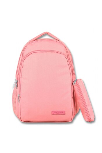 ÜMİT ÇANTA Ummit Bag with Pink Pen Holder - Junior High School and Travel Daily Backpack