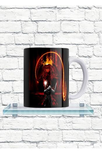remonz LOTR Lord of the Rings Balrog Gandalf Printed 100% Porcelain Mug