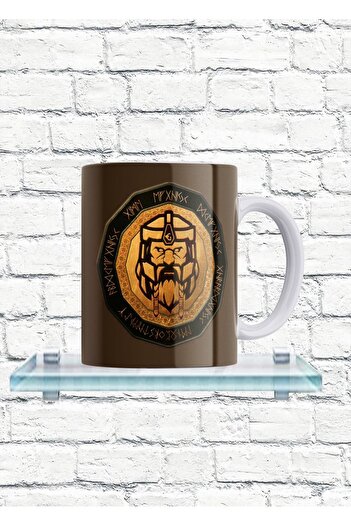 remonz LOTR Lord of the Rings Dwarf Printed 100% Porcelain Mug