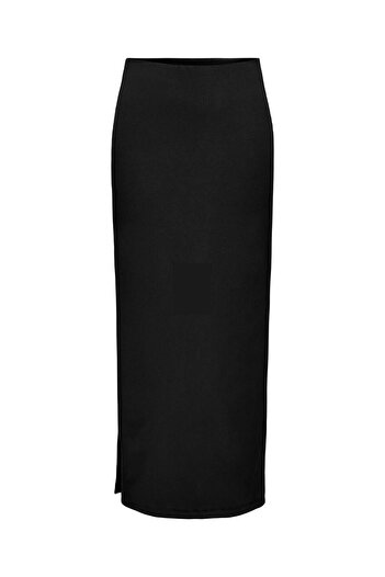 ONLY ONLSALLY HW RIB MAXI SLIT - Φούστα μάξι με λίκρα στενή εφαρμογή