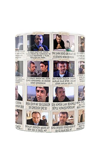 remonz Valley of the Wolves Series Lion Scenes Printed, Porcelain Mug, Wooden Coaster Gift
