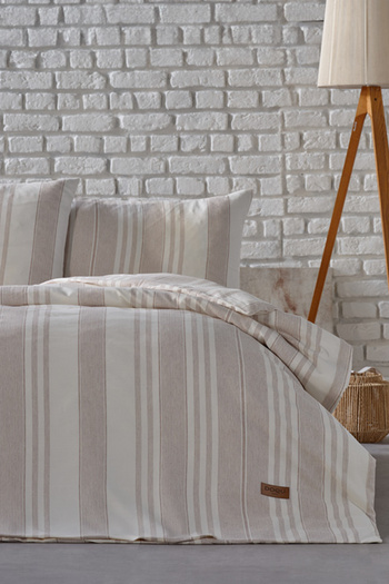 Doqu Home İpliği Boyalı Serisi Novela Tek Kişilik Nevresim Takımı