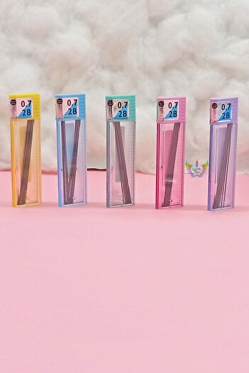 Tombow Mono Lead 2b 0.7 Tip Pastel Color Tube (5 PCS DIFFERENT COLOR)