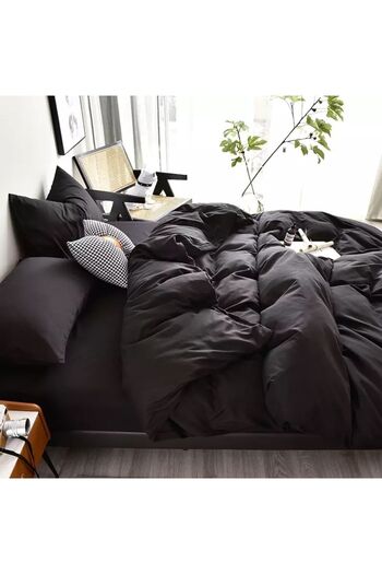 Rimo Home Single Black Duvet Cover Set