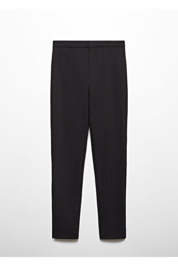 MANGO Woman Women's Black Trousers -67110273