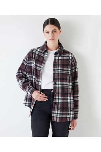 İpekyol Checkered Woven Jacket