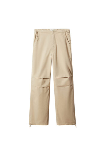 MANGO Woman Sand Color Women's Trousers57050466