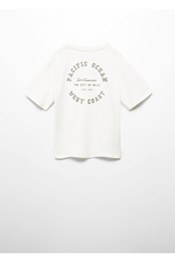 MANGO Kids Gemustertes Baumwoll-T-Shirt