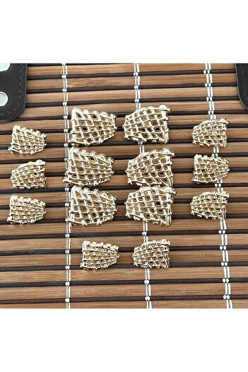 ODDA TASARIM ATÖLYESİ Fishing Net Patterned 1st Quality Blazer Jacket Set