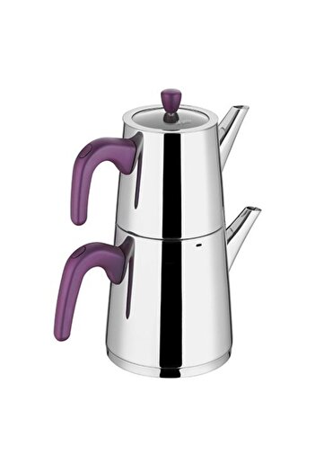 Aryıldız Viole Purple Büyük Çaydanlık Takımı
