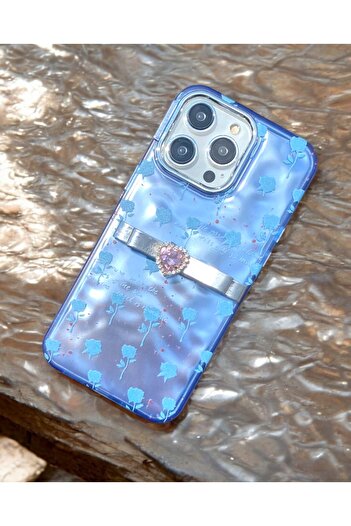 KILIF HOUSE Iphone 15 Pro Max Uyumlu Taşlı Fiyonklu Kılıf