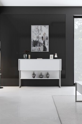 Modatte LUXE DRESUAR DEMİR AYAKLI GÜMÜŞ BEYAZ