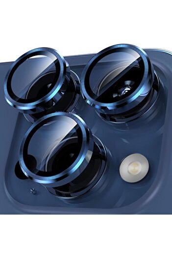 Evax Metal Lens 3-Piece Camera Protector Set Compatible for iPhone 15 Pro Max and 15 Pro