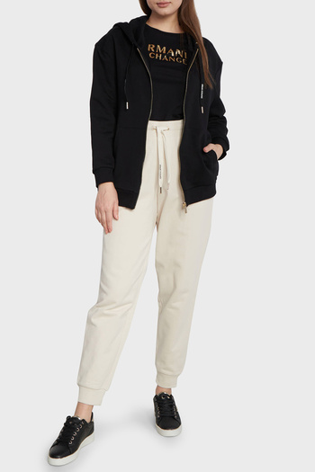 Armani Exchange Women's Sweatpants-Ecru