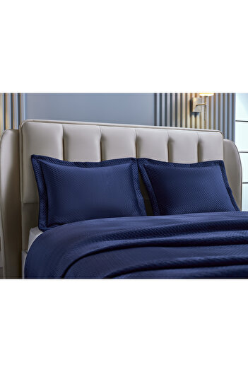 Doqu Home Napoli Yatak Örtüsü Çift Kişilik - Lacivert