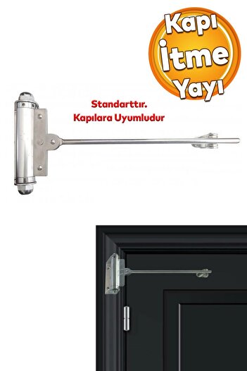 Badem10 Push Spring - Door Covering Mechanism, Garden Steel and Exterior Gate Compatible
