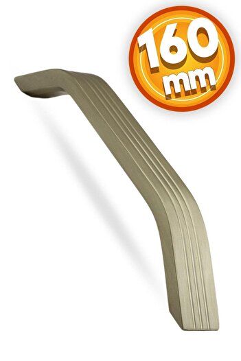 Badem10 Sertar de bucătărie Bermuda, cu mânere din metal bronz (160 MM-16,0 CM)