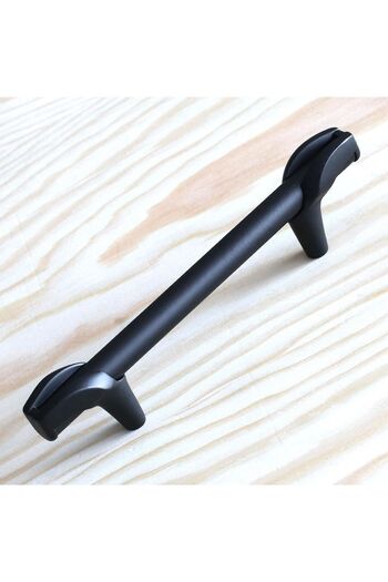 Badem10 Black Matte Prade 96 mm Metal Handle - Kitchen Drawer Kosofas