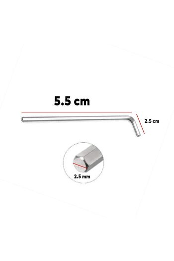 Badem10 Allen Allen 2.5 mm Wrench - Hex Screw Nut Clamping Removal