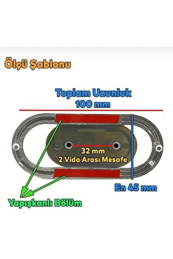 Badem10 Mobilier cu butoane mici de 32 mm - capac dulap cu sertar de bucătărie, mânere din plastic cromat