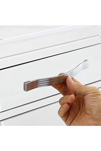 Badem10 Mobilier din metal din salcâm Sertar de bucătărie Ușă dulap mâner mâner cromat (160 MM-16,0 CM) mânere