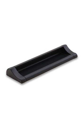 Badem10 Mâner din metal negru mat Plus Mobilier Sertar de bucătărie Capac dulap dulap (128 MM)