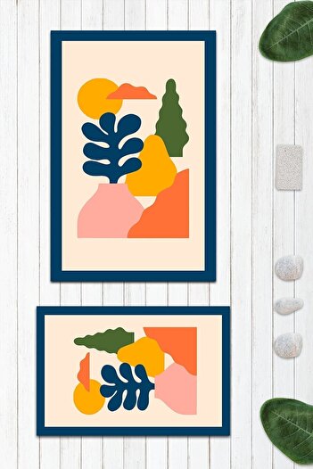 Evmila Πατάκι μπάνιου με σχέδιο 2 τεμαχίων 50x60 cm - 60x100cm