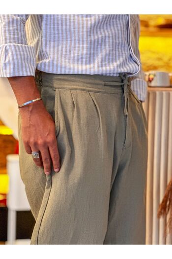 MFU collection Comfortable Linen Oversize Trousers - Men