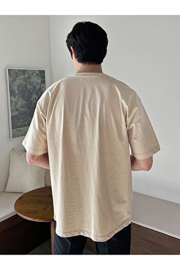 EYAX MODA Ανδρικό μπλουζάκι μεγάλου μεγέθους - Relaxed Fit, Crew Neck