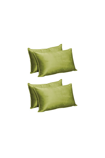 In House 4 Pieces Velvet Decorative Cushion Set Solid Design - 50x30 cm