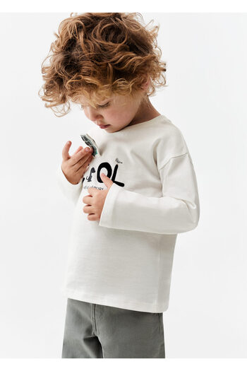 MANGO Off White T-Shirt για αγοράκι -67061010