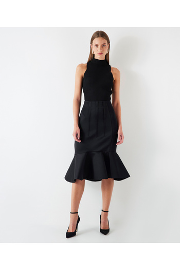 İpekyol Black Woven Skirt