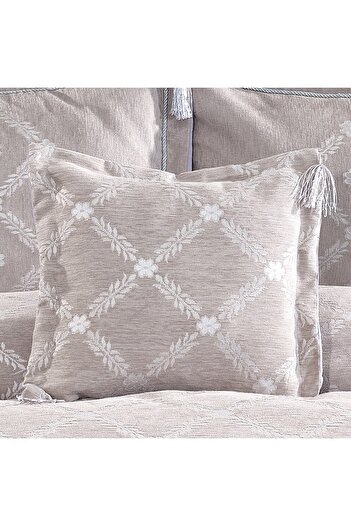 In House Toronto | 6 Pieces Chanel Comforter Set - King - 260x240 cm - 553 - Silver & White