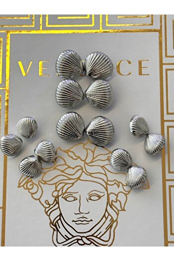 ODDA TASARIM ATÖLYESİ Seashell Model - Silver Colored Blazer Jacket Set
