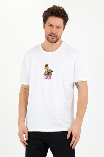 Pasage Daffy Duck Printed Oversize T-shirt
