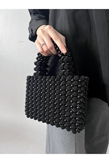BEYBACO BLACKET PATTERNED PEARL BAG - Geantă de perle - Geantă de perle - Geantă de mărgele - Geantă de mărgele de perle