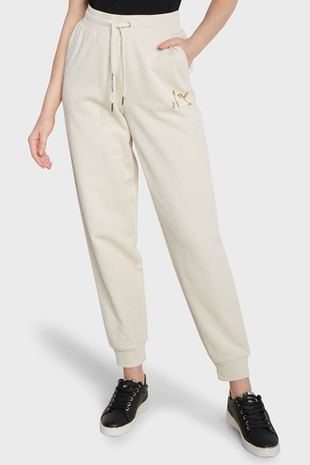 Armani Exchange Women's Sweatpants-Ecru