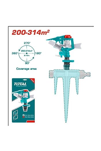 TOTAL Plastic Water Fountain - Far and Near Pressure, Spray and Sprinkler Irrigation Adjustable Head