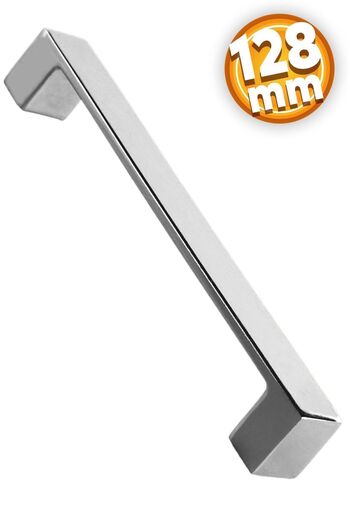 Badem10 Bihter Düz Furniture Kitchen Drawer Cabinet - Metal Handles (128 Mm/12.8 cm)