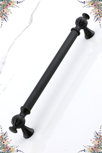Badem10 Çınar 128 mm Black Metal Handle Furniture Kitchen Drawer Cabinet Cabinet Door Handle Handle 128 mm