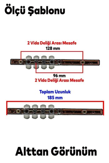 Badem10 Large Hard Plastic Icon Furniture Bar 96 mm 128 mm