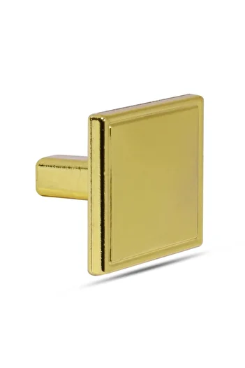 Badem10 Metal Gold Button Handle Cabinet (4 Pieces) Kitchen Drawer