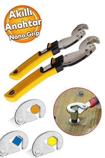 Badem10 Smart Pipe Spanner Multi-Purpose Nano Grip Frog Set Set of 2 10 - 24 mm Bolt Nut