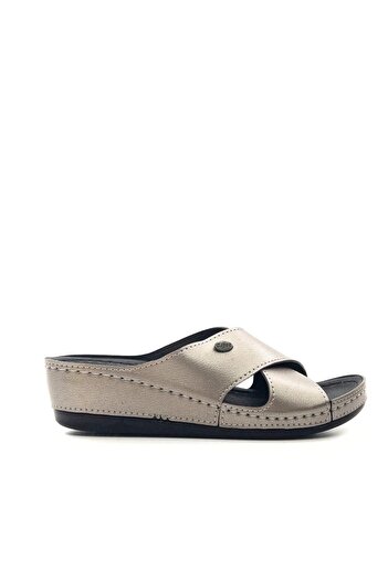 BENTO 15.032 Women's Anatomical Comfort Feta Heeled Cross Slippers