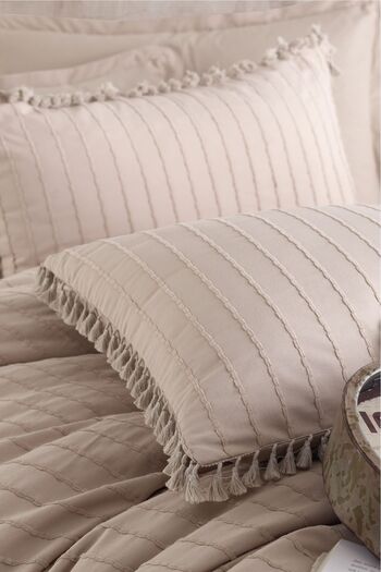 Nordqueen Ranforce 2-Piece Pillowcase - 100% Cotton, Tasseled, 50x70 Cm